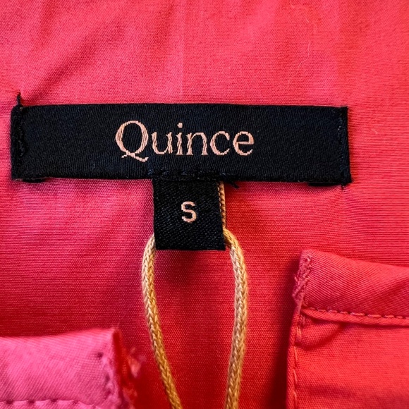 NWT - Quince 100% Organic Poplin Cotton Tiered Maxi Dress - Picture 9 of 11